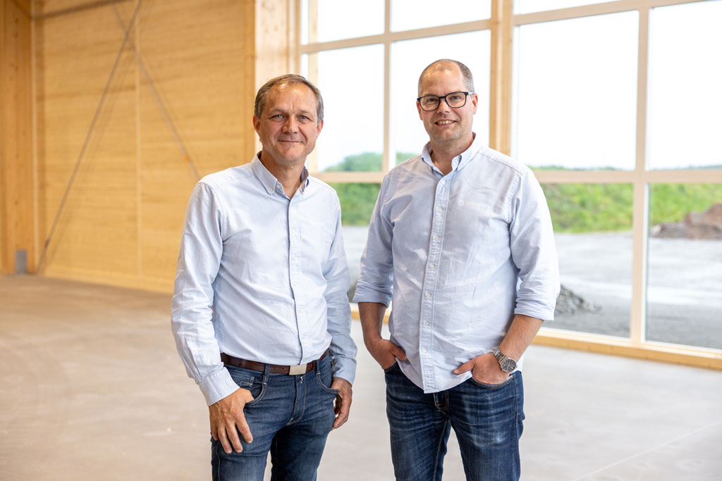 Mathias Persson (VD) och Jörgen Lindroos (projektledare Perssons) 